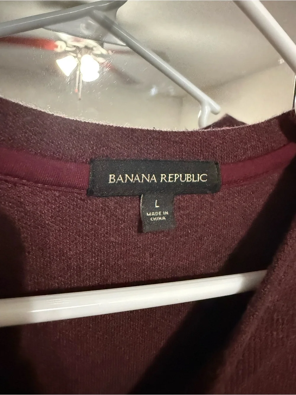 Banana Republic Men's Crewneck Sweater in Wine